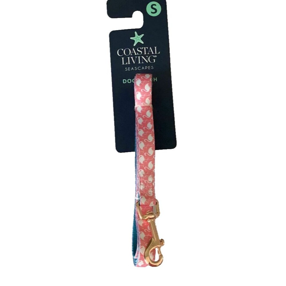 Pink Flamingo Pet Small Dog or Cat Leash 52" Long x .5 Inches Wide Size Small